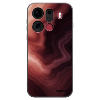 Picasee crna silikonska maskica za OPPO Find X9 Pro - Rouge