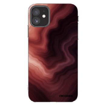 Picasee silikonska prozirna maskica za Apple iPhone 11 - Rouge