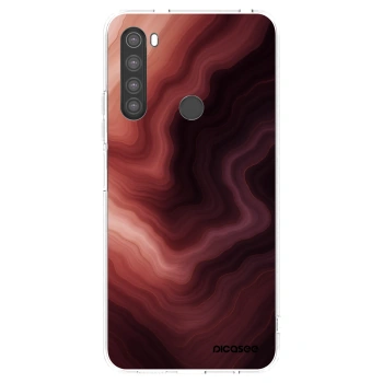 Picasee silikonska prozirna maskica za Xiaomi Redmi Note 8 - Rouge