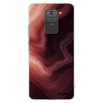 Picasee crna silikonska maskica za Xiaomi Redmi Note 9 - Rouge