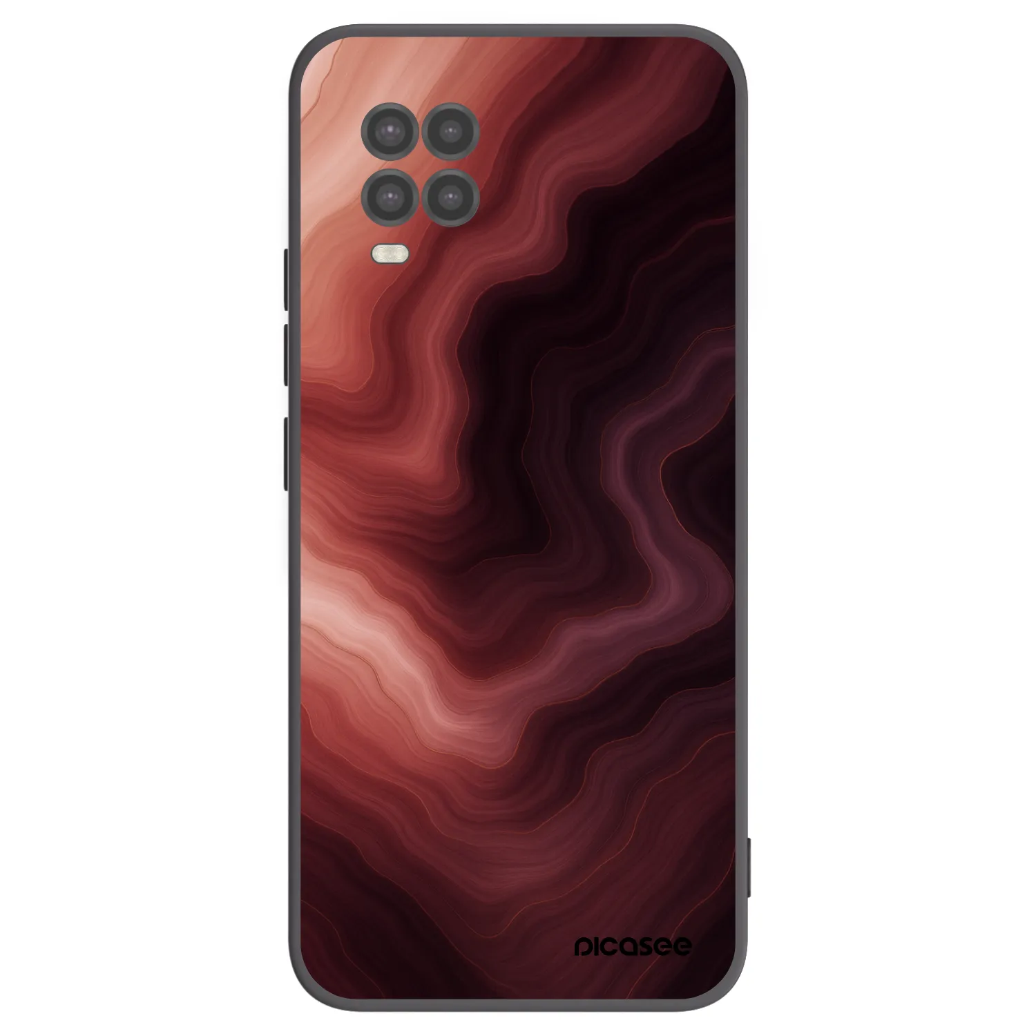 Picasee crna silikonska maskica za Xiaomi Mi 10 Lite - Rouge