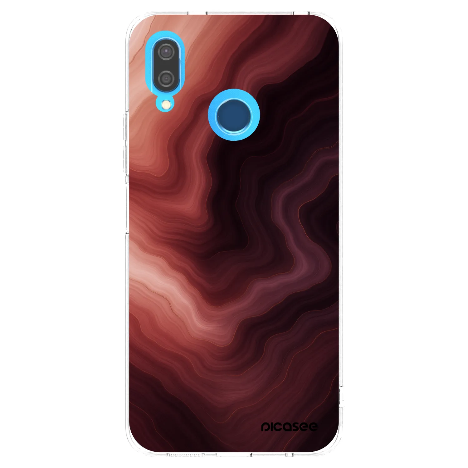 Picasee silikonska prozirna maskica za Huawei P20 Lite - Rouge