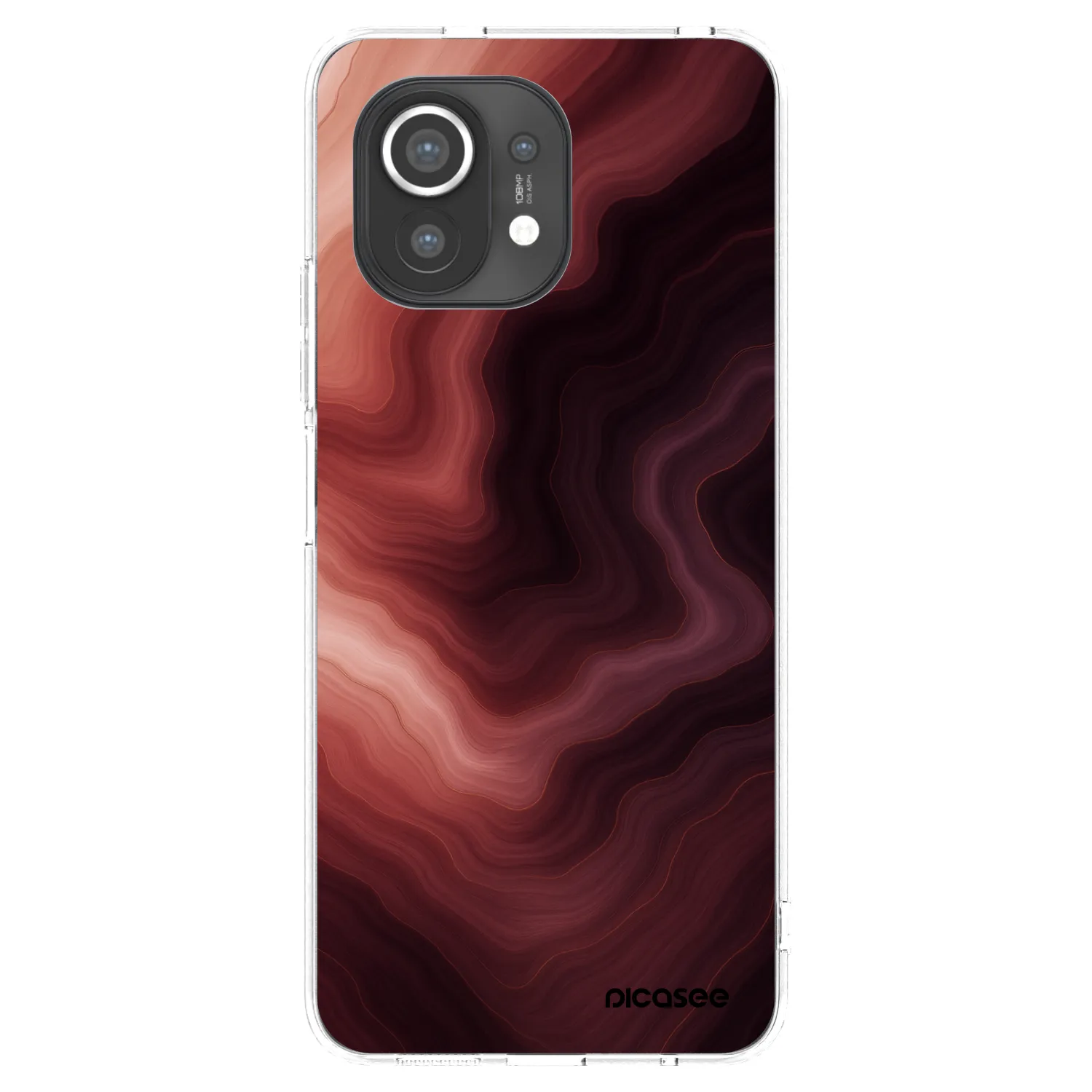 Picasee silikonska prozirna maskica za Xiaomi Mi 11 - Rouge