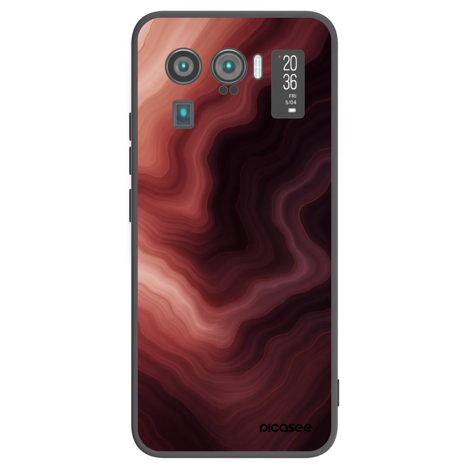 Picasee crna silikonska maskica za Xiaomi Mi 11 Ultra - Rouge