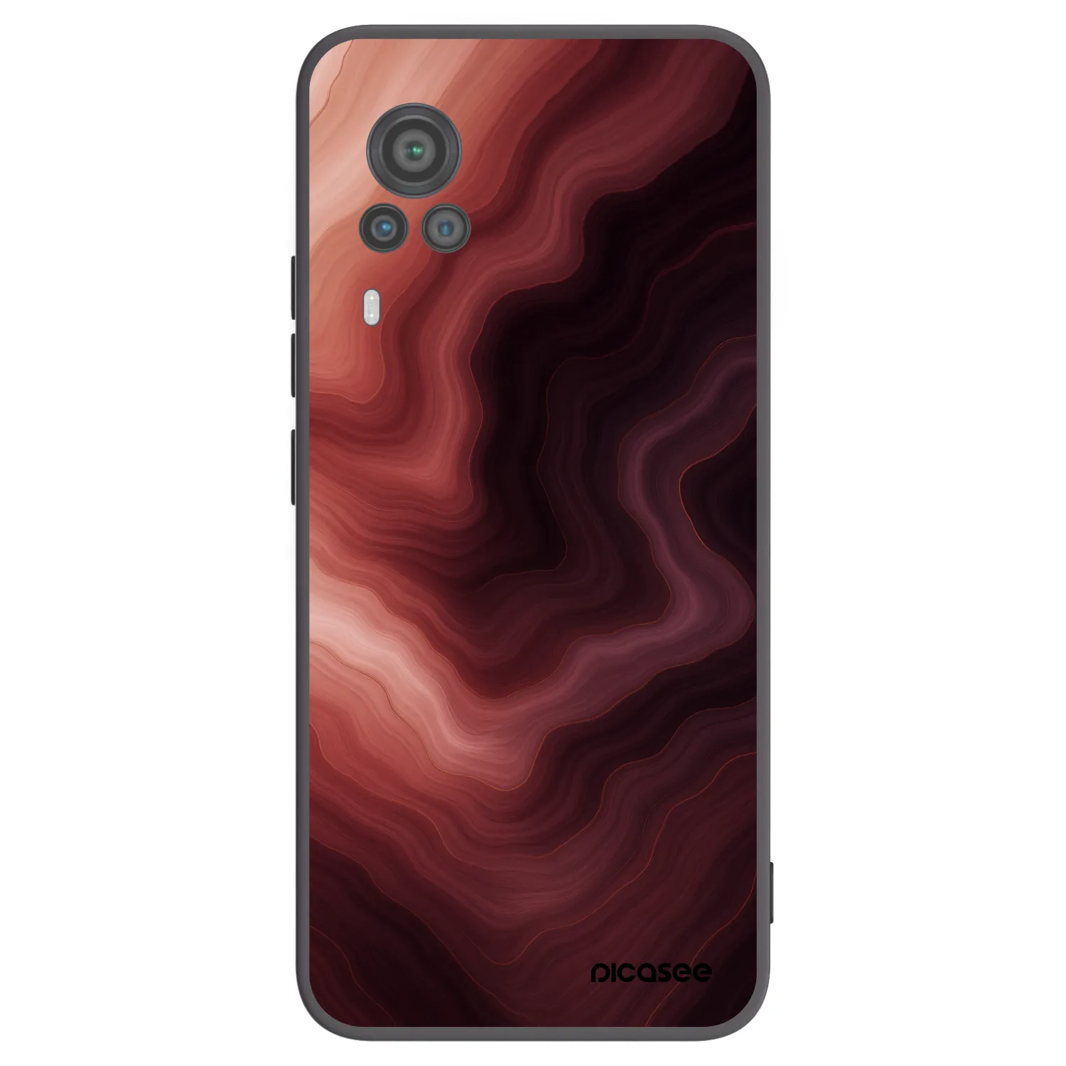 Picasee crna silikonska maskica za Vivo X60 Pro 5G - Rouge
