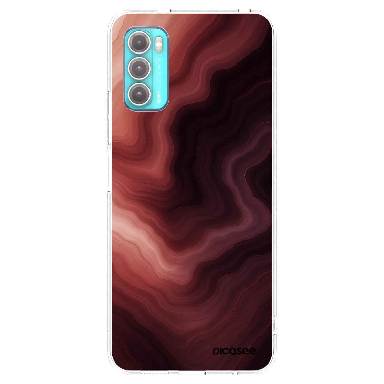 Picasee silikonska prozirna maskica za Motorola Moto G60 - Rouge