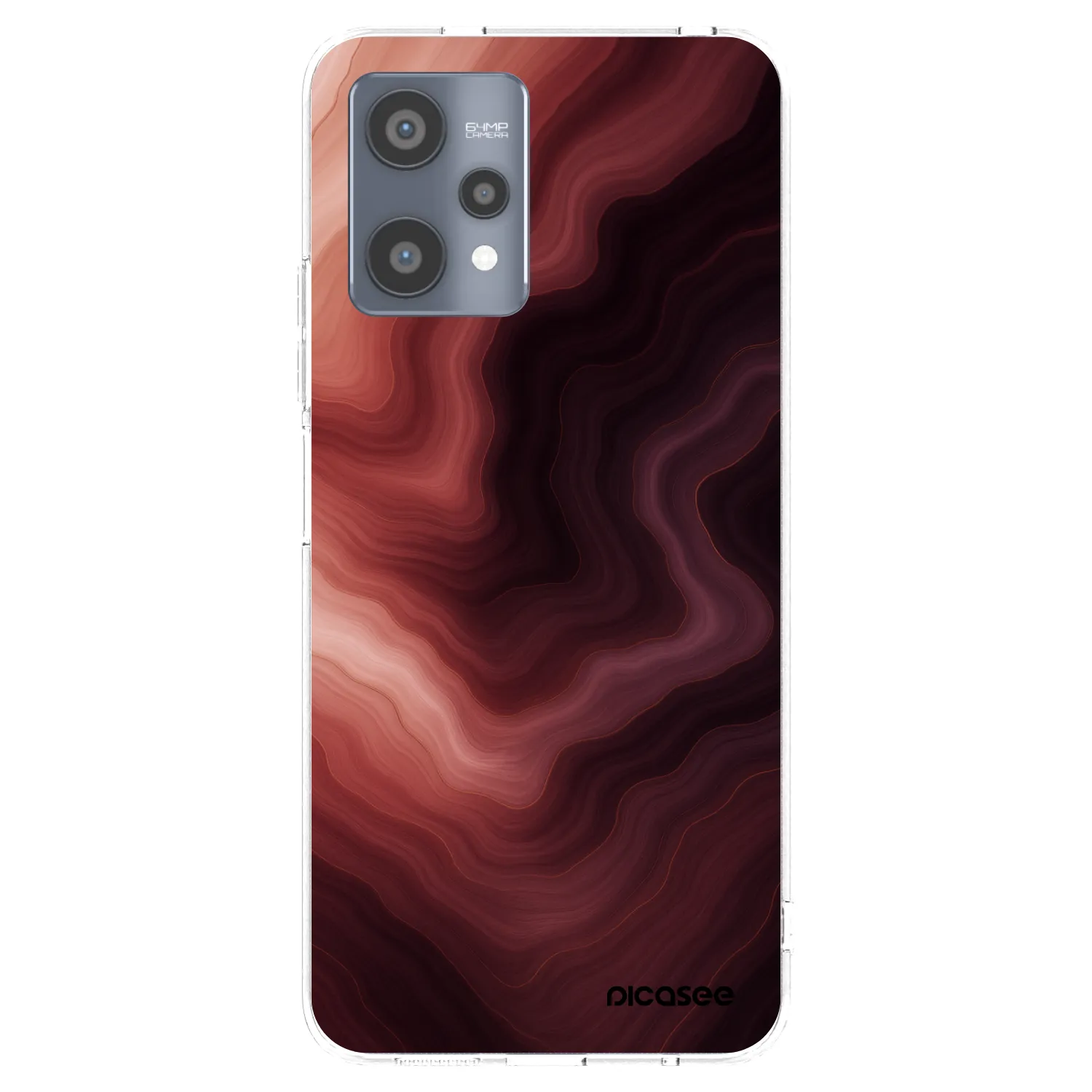 Picasee silikonska prozirna maskica za Realme 9 Pro 5G - Rouge