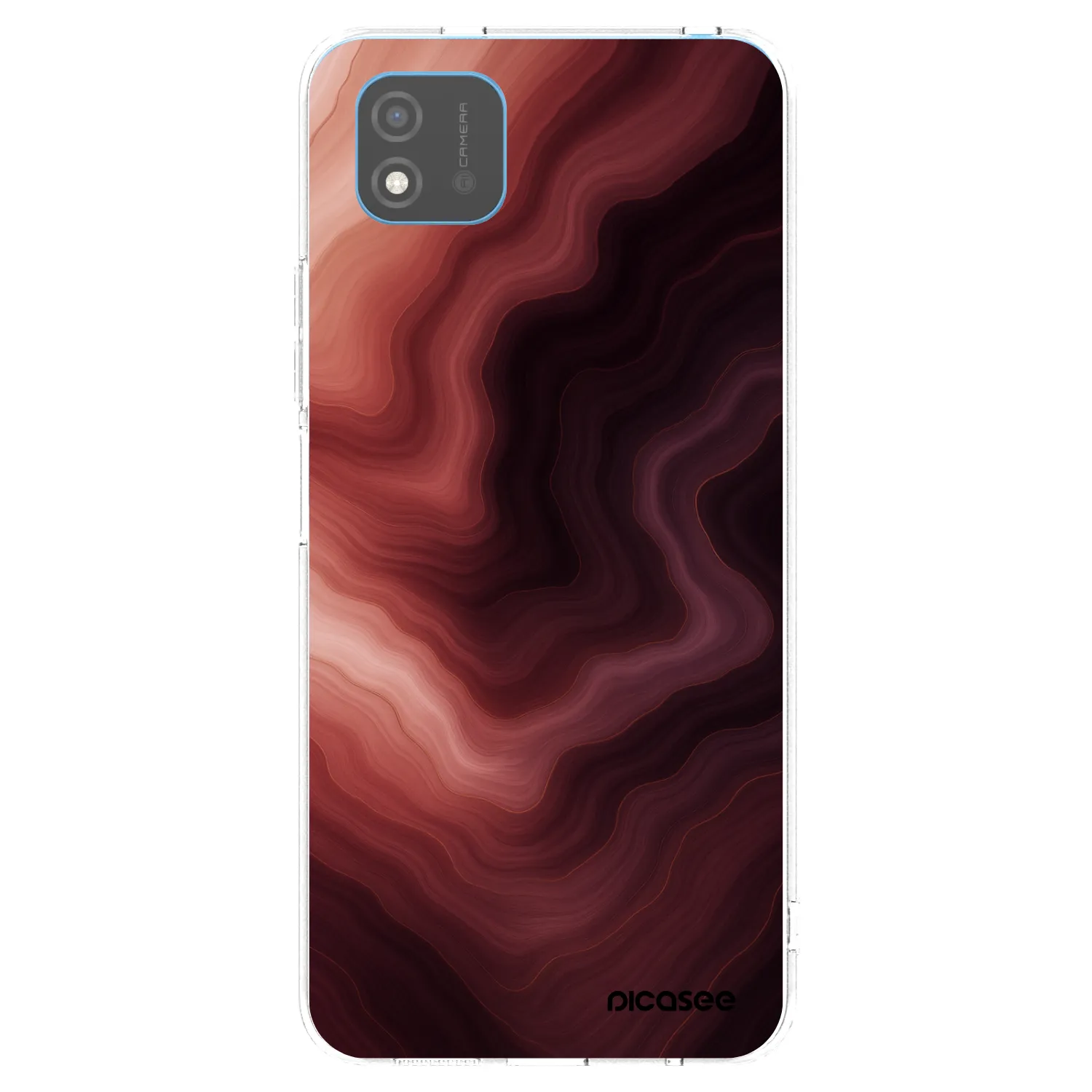 Picasee silikonska prozirna maskica za Realme C11 (2021) - Rouge