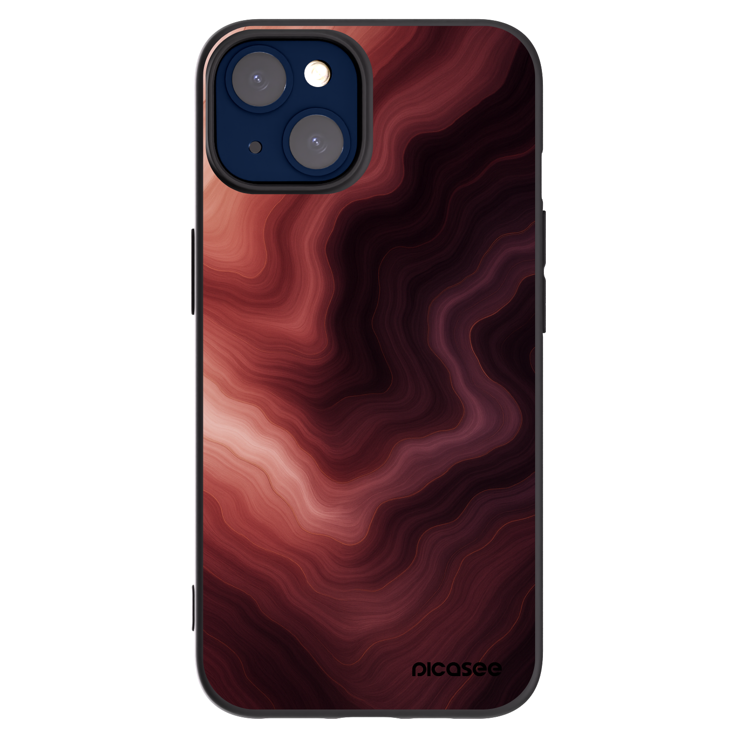 Picasee crna silikonska maskica za Apple iPhone 14 - Rouge