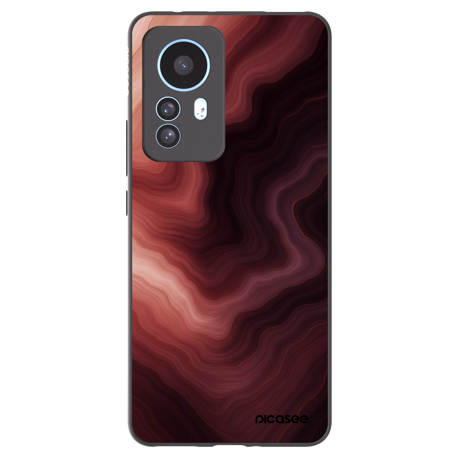 Picasee crna silikonska maskica za Xiaomi 12T - Rouge