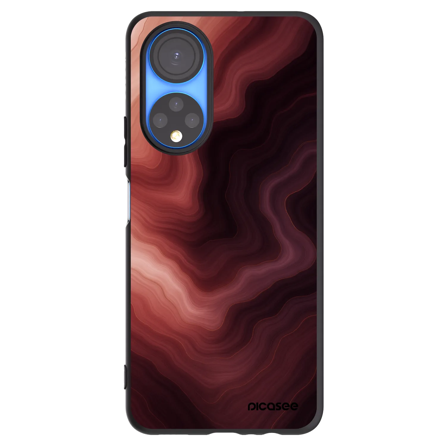 Picasee crna silikonska maskica za Honor X7 - Rouge