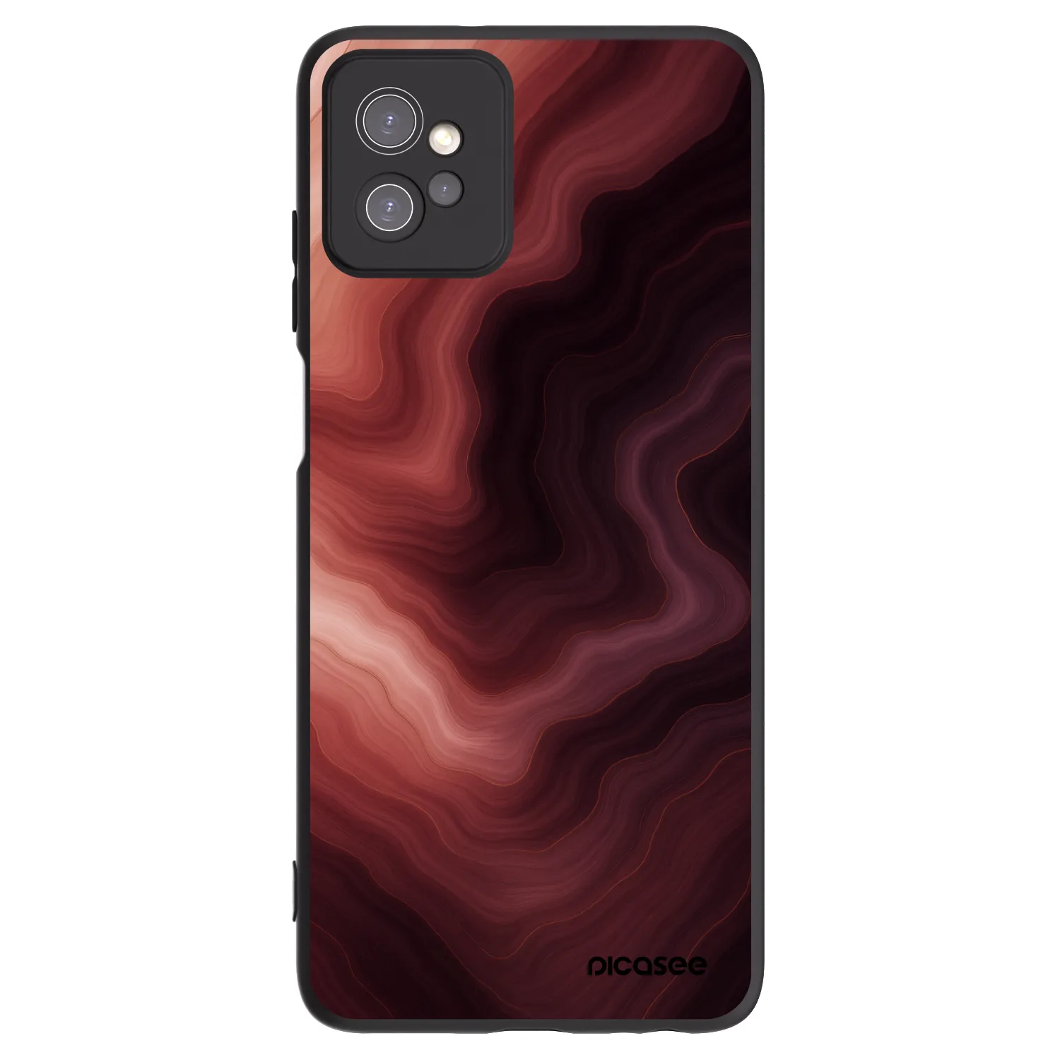 Picasee crna silikonska maskica za Motorola Moto G32 - Rouge