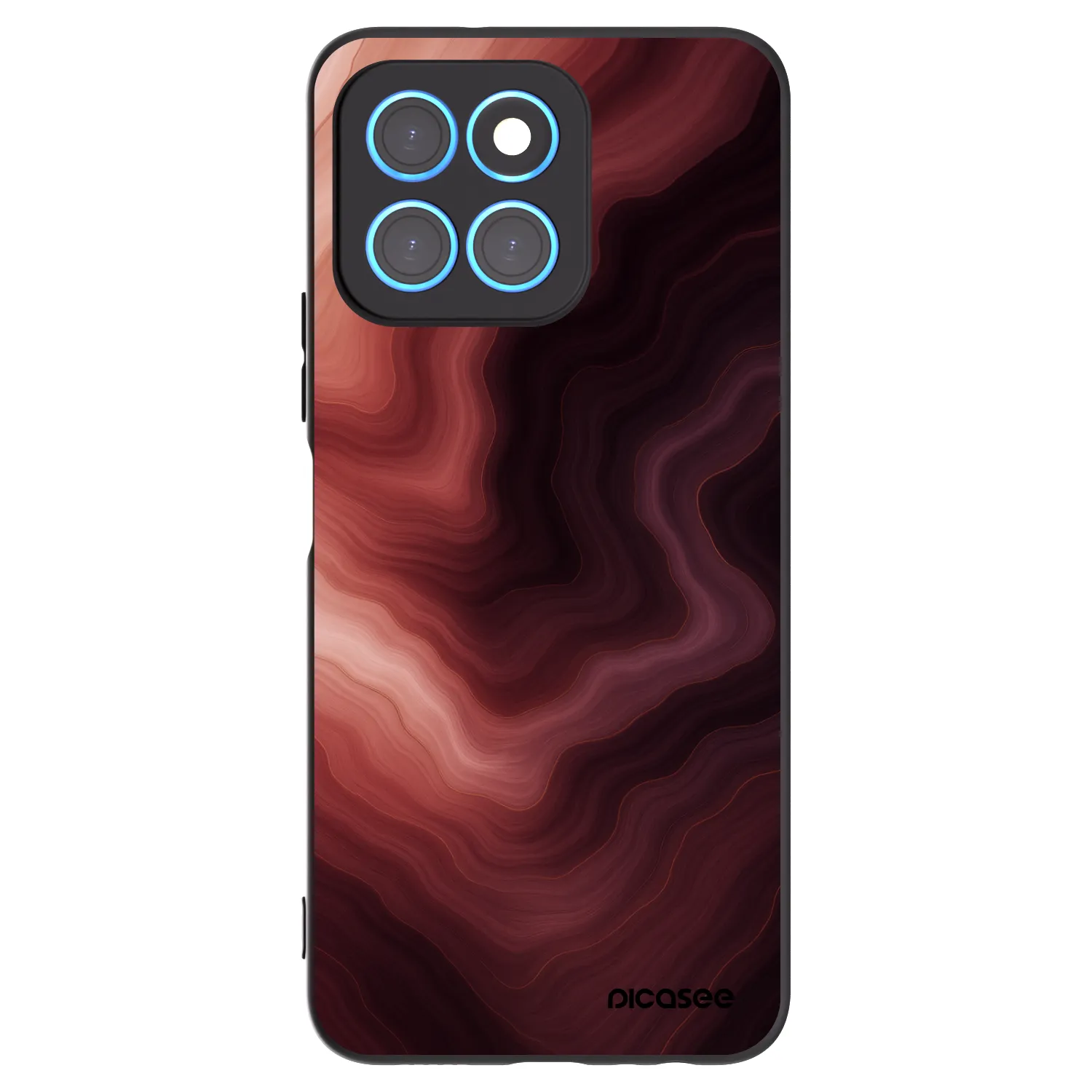 Picasee crna silikonska maskica za Honor X6 - Rouge