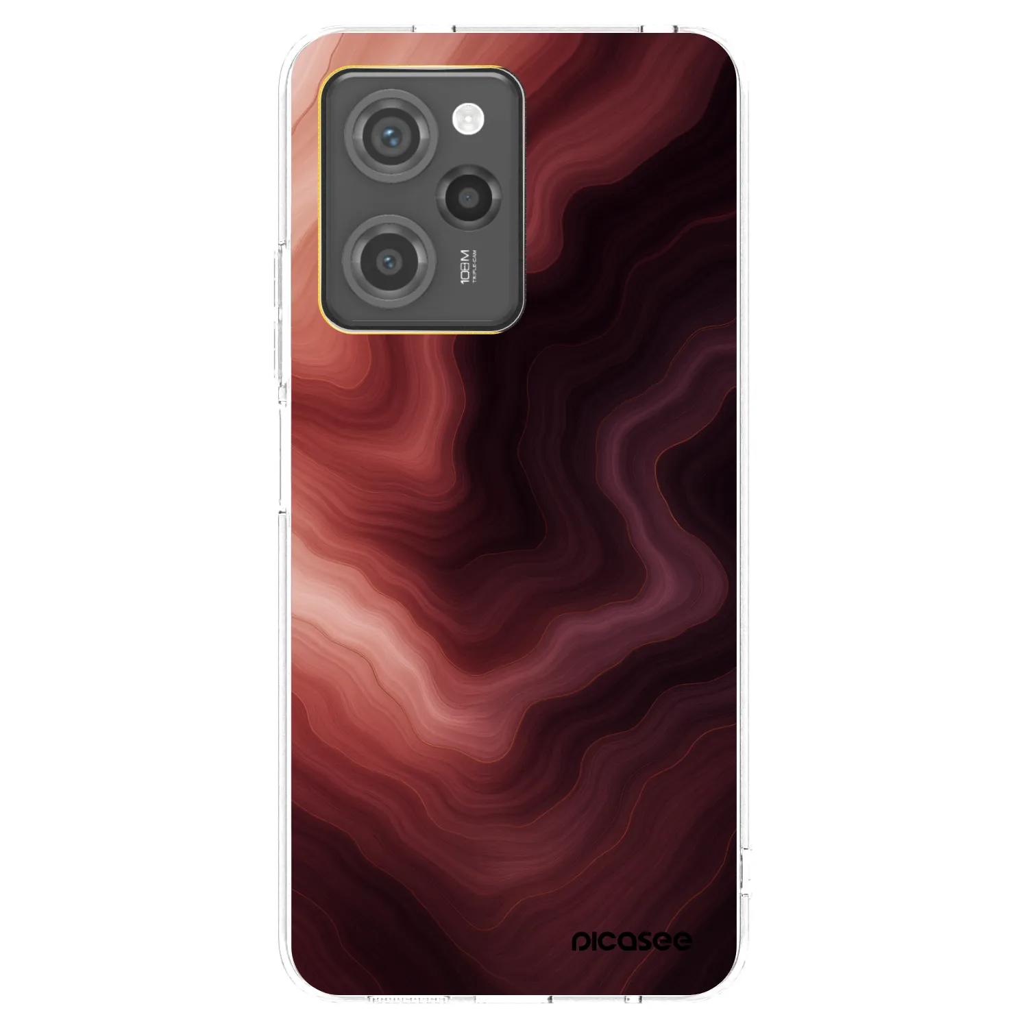Picasee crna silikonska maskica za Xiaomi Poco X5 Pro - Rouge