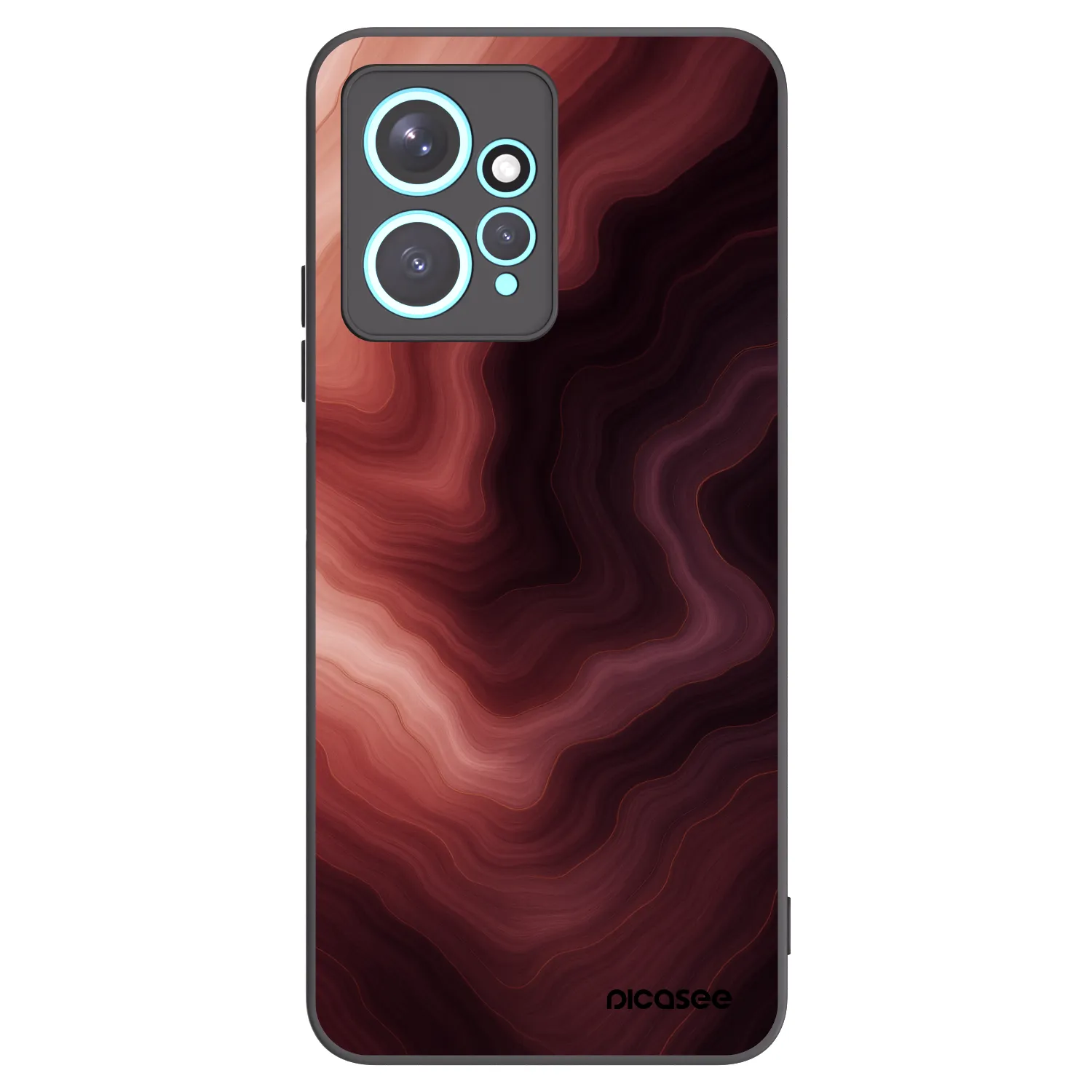Picasee crna silikonska maskica za Xiaomi Redmi Note 12 4G - Rouge