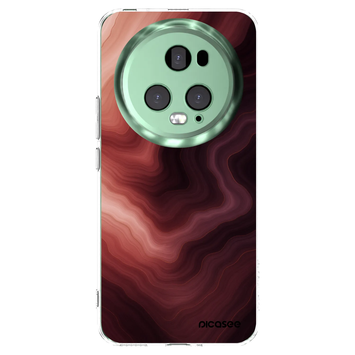 Picasee silikonska prozirna maskica za Honor Magic5 Pro - Rouge