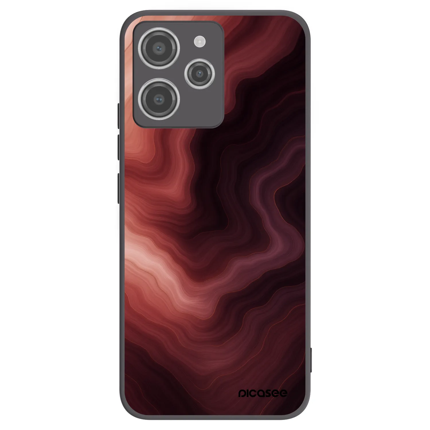 Picasee crna silikonska maskica za Xiaomi Redmi 12 4G - Rouge