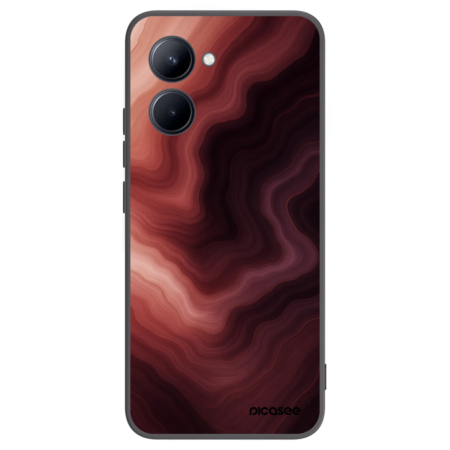 Picasee crna silikonska maskica za Realme C33 (2023) - Rouge