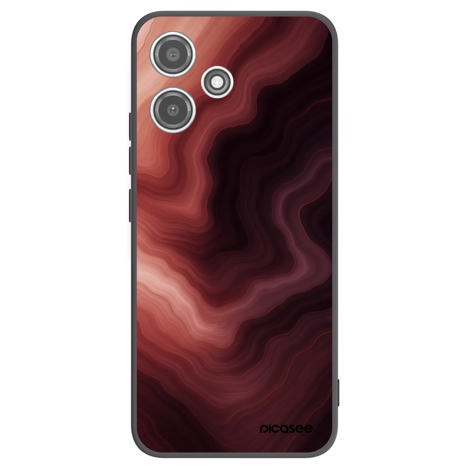 Picasee crna silikonska maskica za Xiaomi Redmi 12 5G - Rouge
