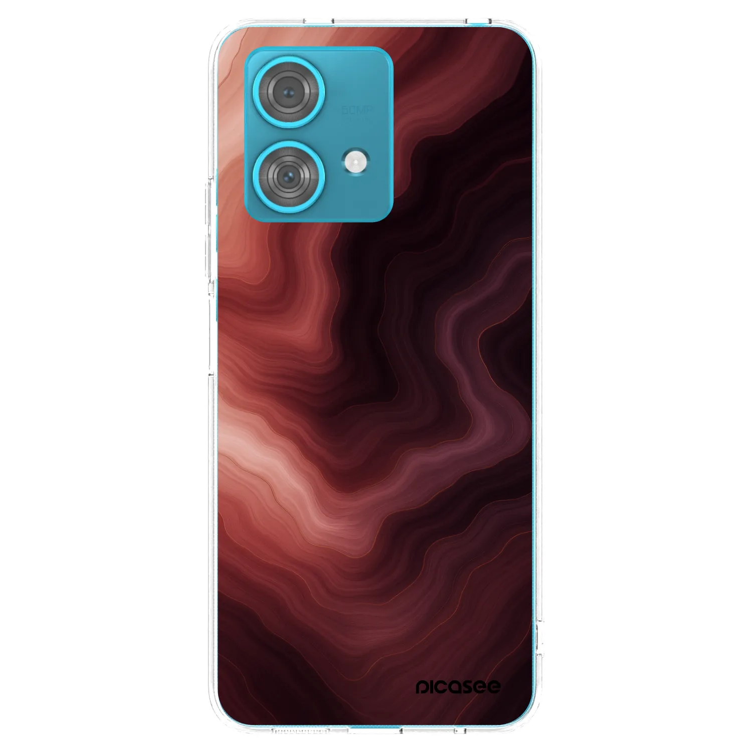 Picasee silikonska prozirna maskica za Motorola Edge 40 Neo - Rouge