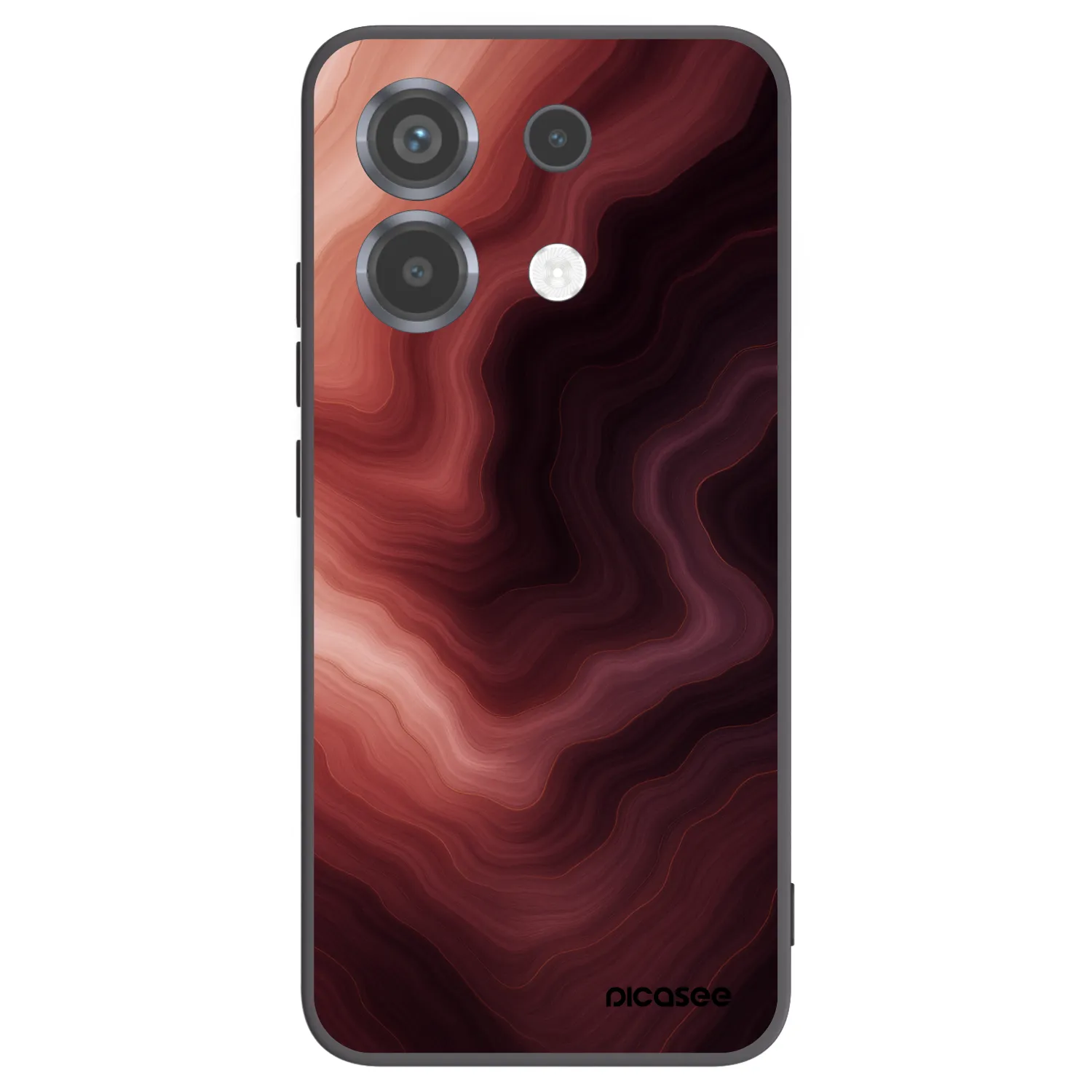 Picasee crna silikonska maskica za Xiaomi Poco X6 - Rouge