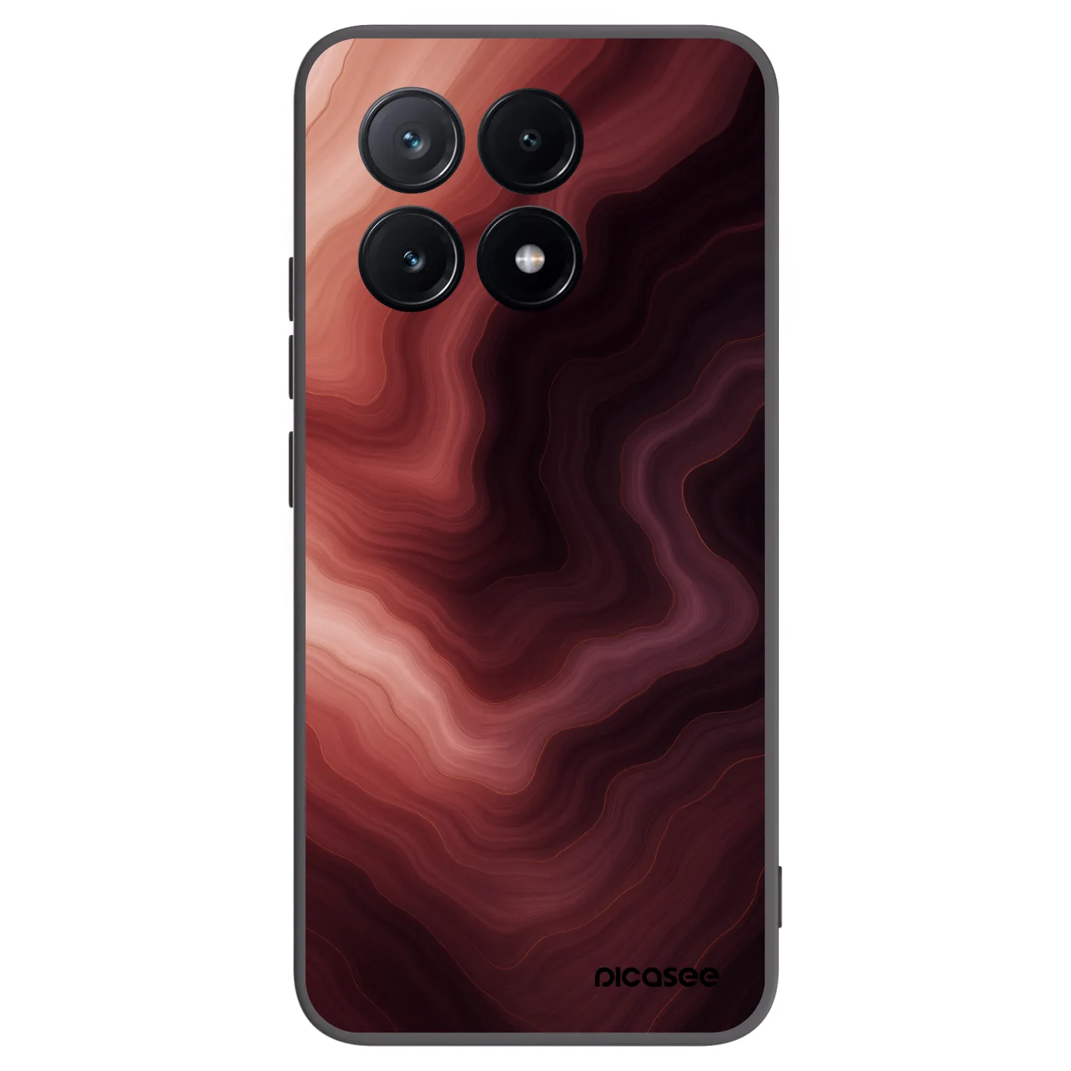 Picasee crna silikonska maskica za Xiaomi Poco X6 Pro - Rouge