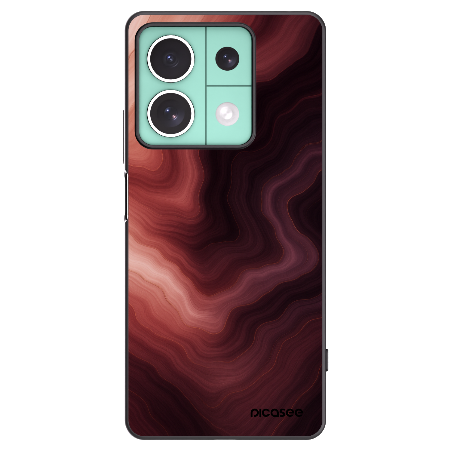 Picasee crna silikonska maskica za Xiaomi Redmi Note 13 5G - Rouge