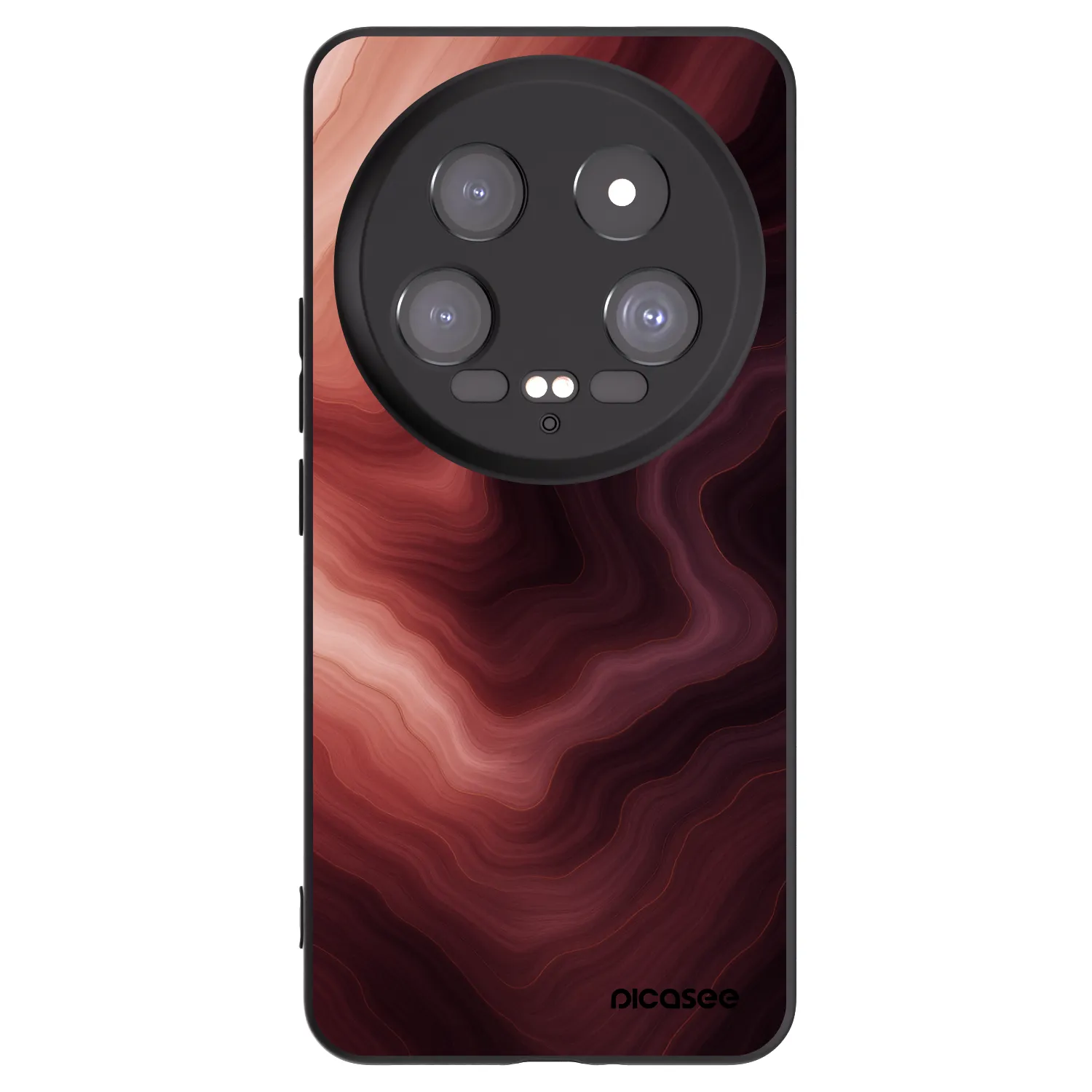 Picasee crna silikonska maskica za Xiaomi 14 Ultra - Rouge