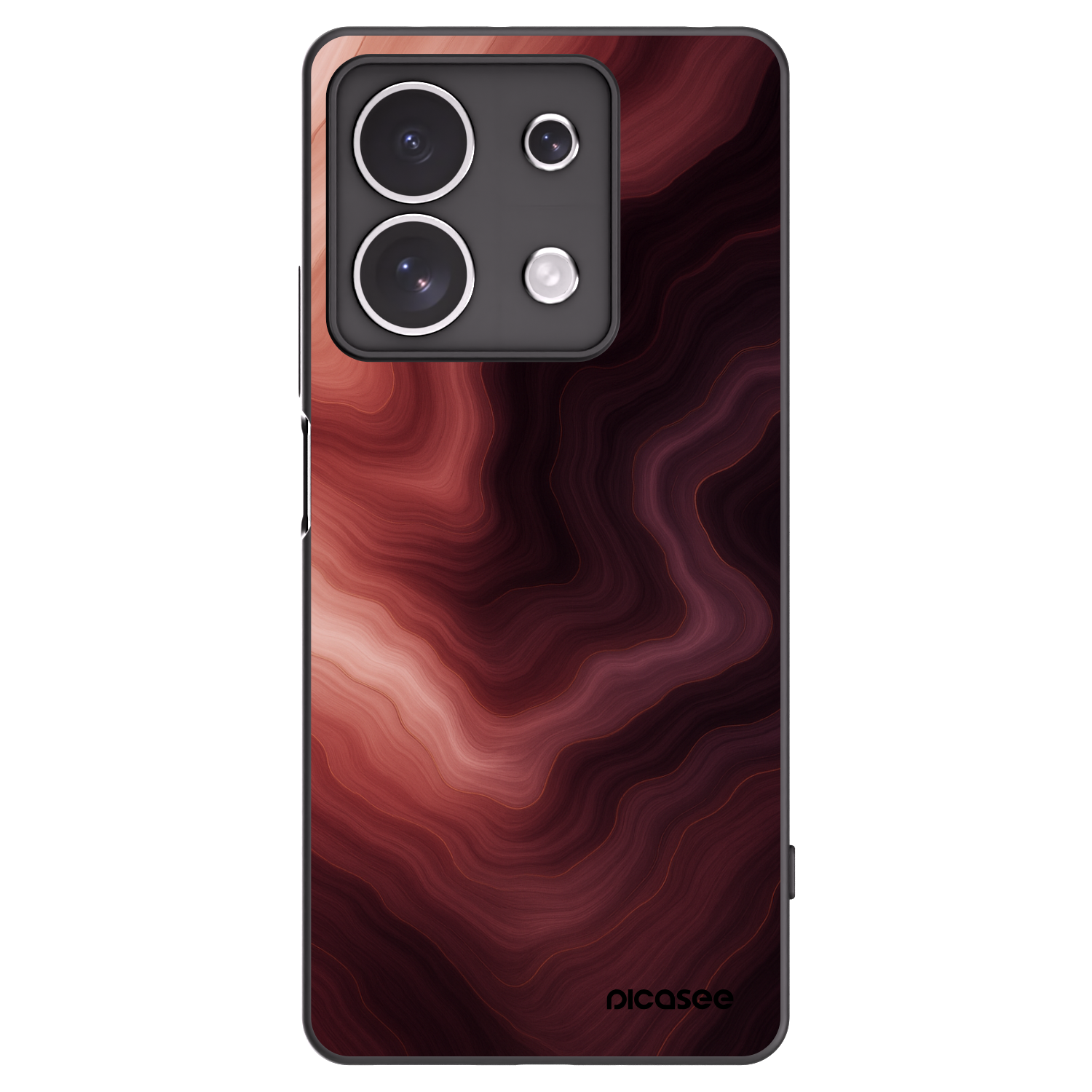 Picasee crna silikonska maskica za Xiaomi Redmi Note 13 4G - Rouge