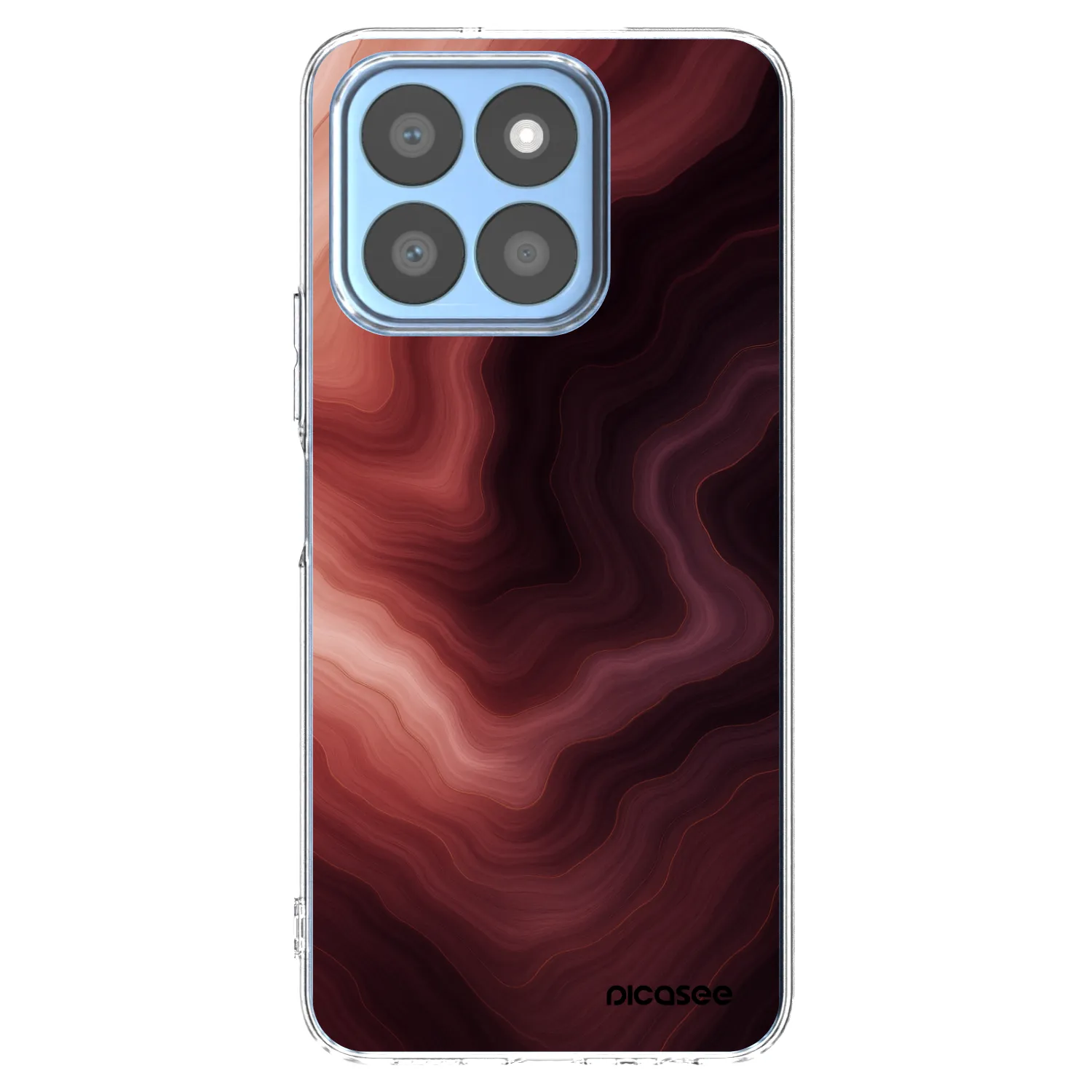 Picasee silikonska prozirna maskica za Honor X8b - Rouge