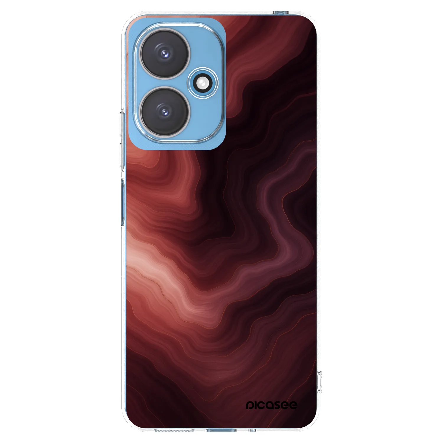 Picasee silikonska prozirna maskica za Xiaomi Redmi 13C 5G - Rouge
