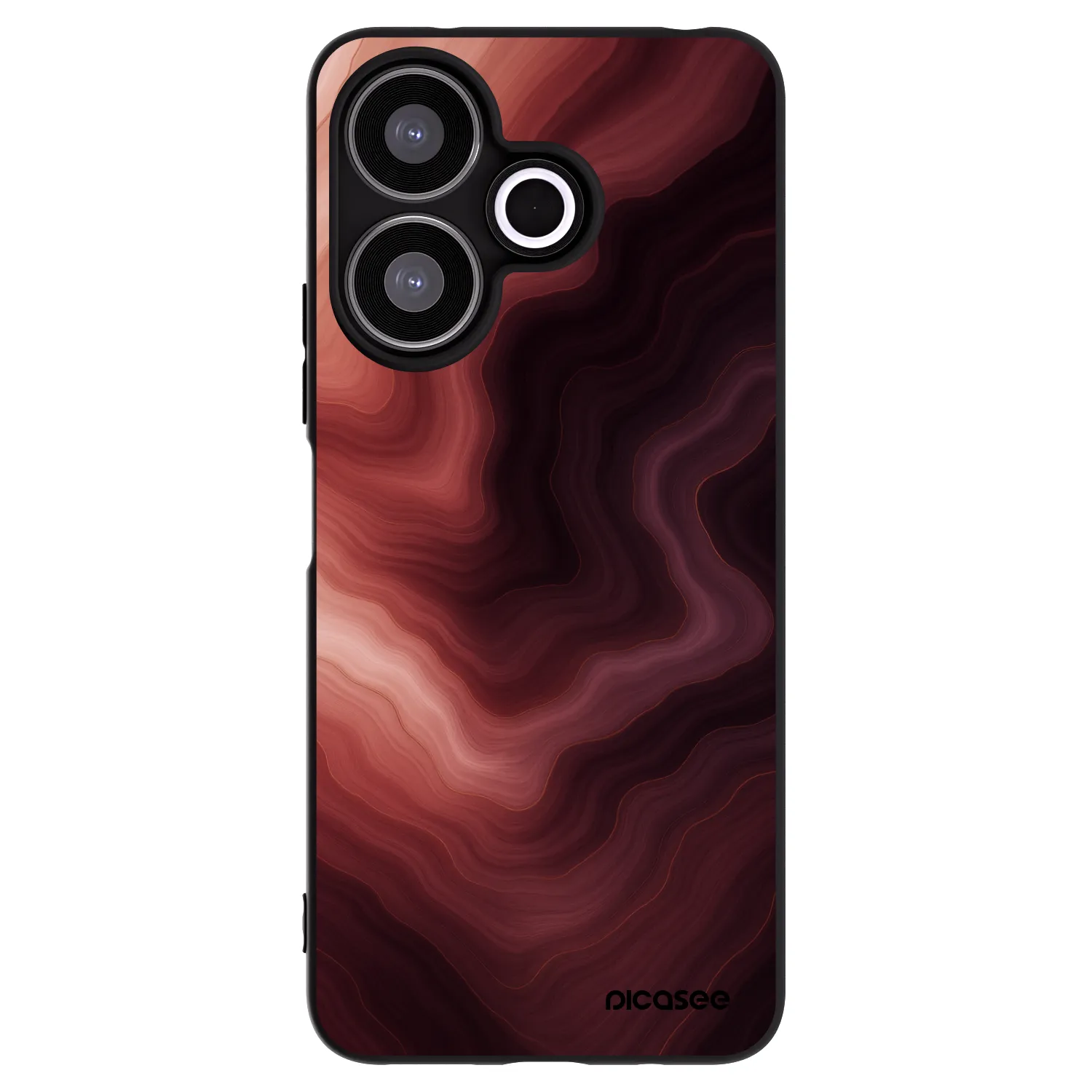 Picasee crna silikonska maskica za Xiaomi Redmi 13 4G - Rouge