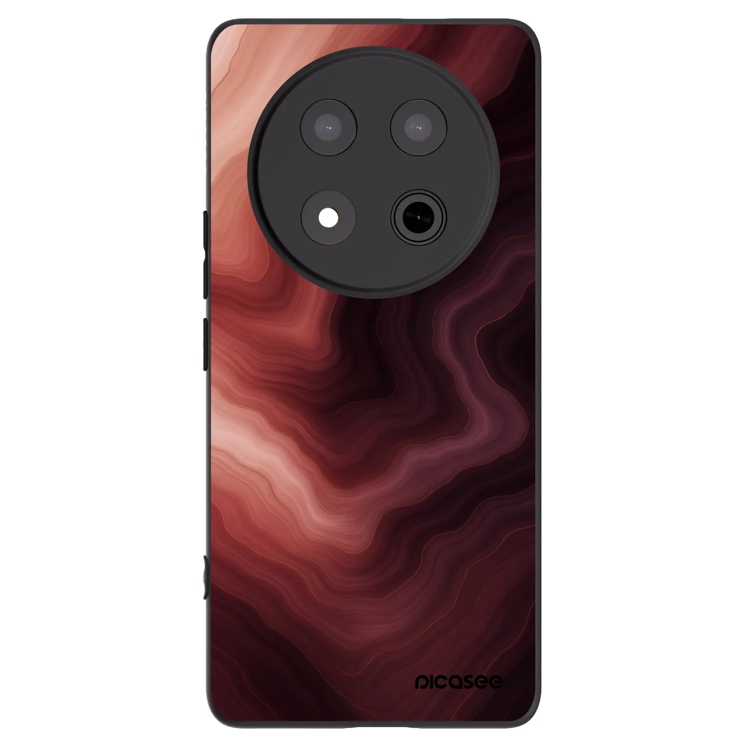Picasee crna silikonska maskica za Honor Magic7 Lite 5G - Rouge