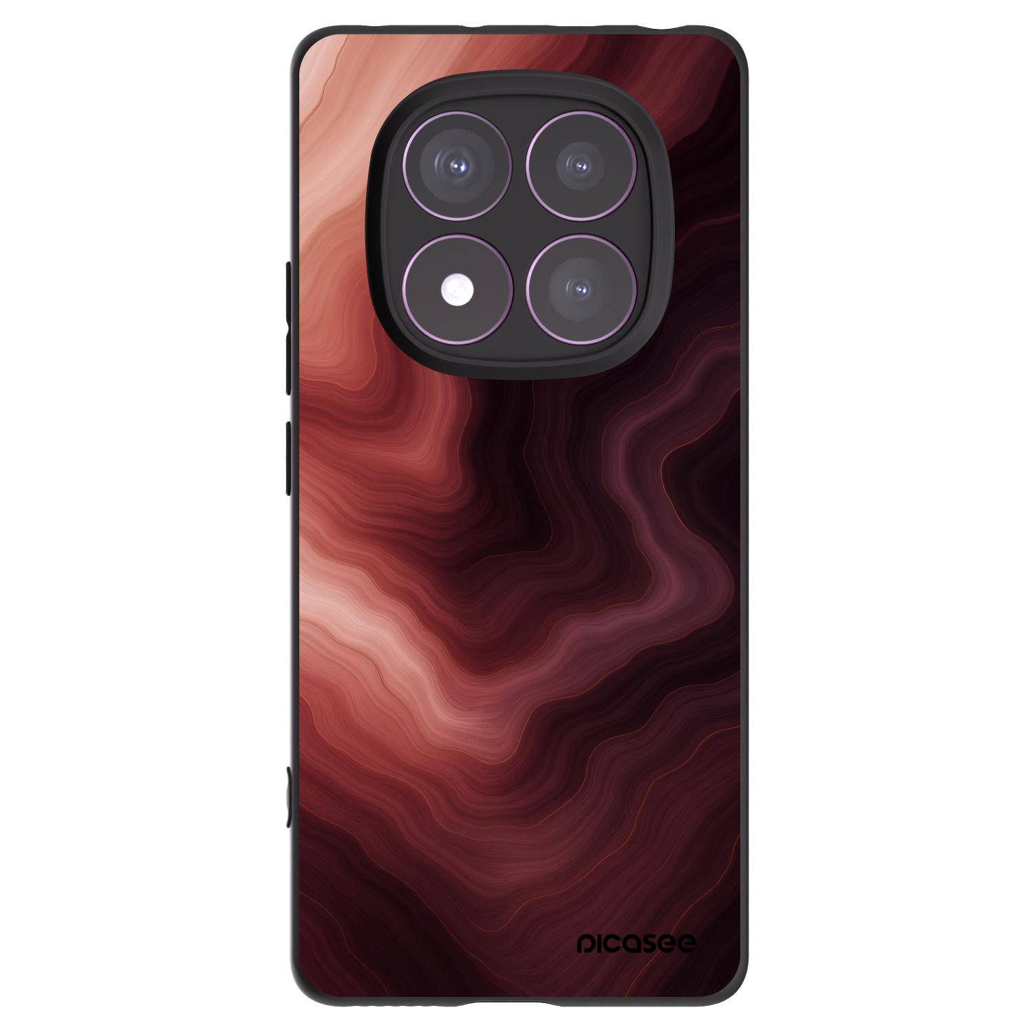 Picasee crna silikonska maskica za Xiaomi Redmi Note 14 Pro 4G - Rouge
