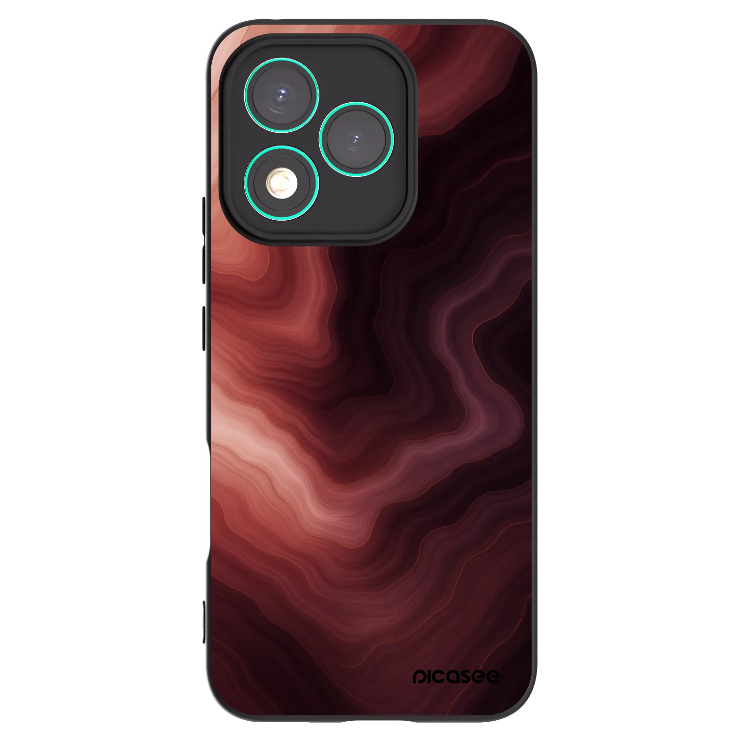 Picasee crna silikonska maskica za Honor 400 Lite 5G - Rouge