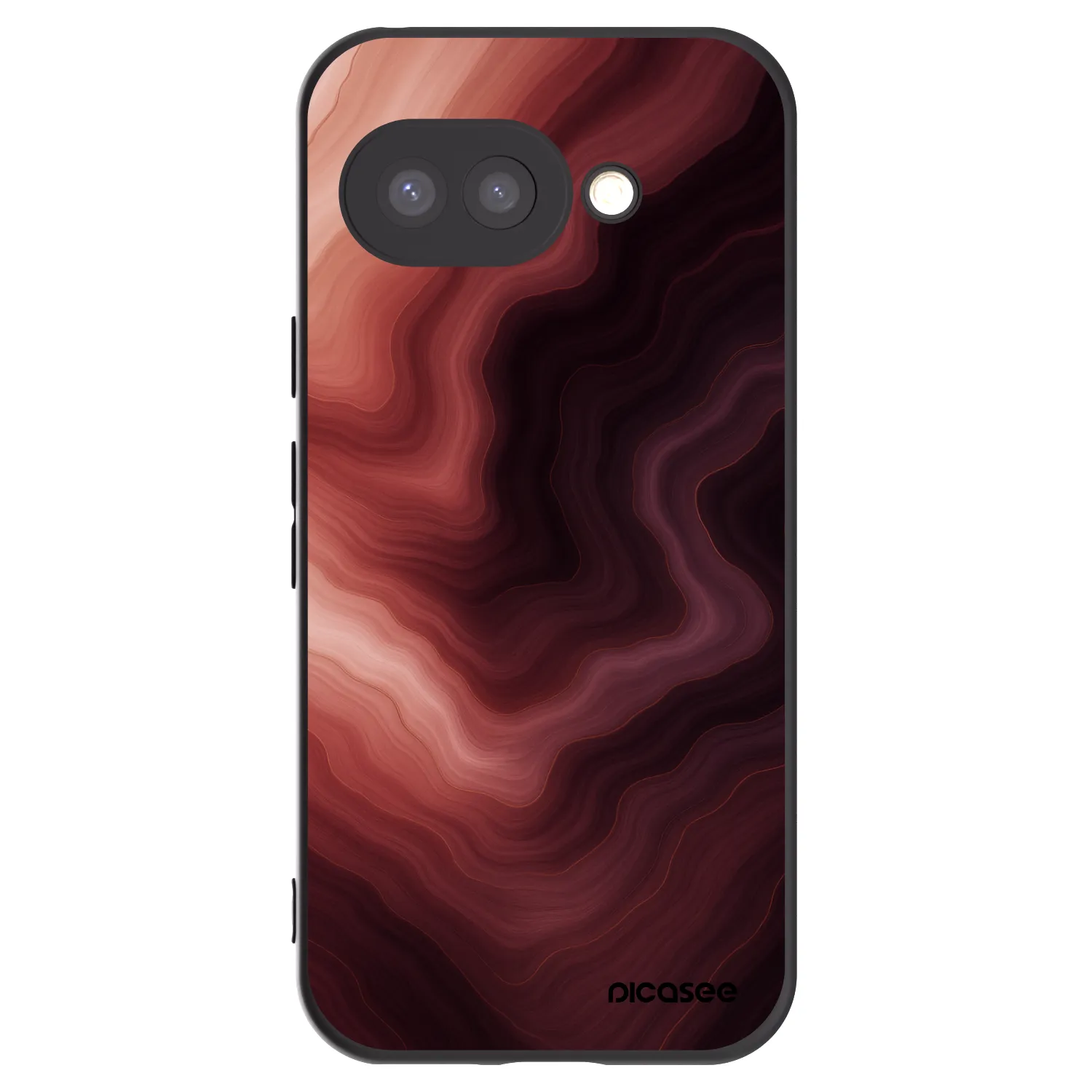 Picasee crna silikonska maskica za Google Pixel 9a - Rouge
