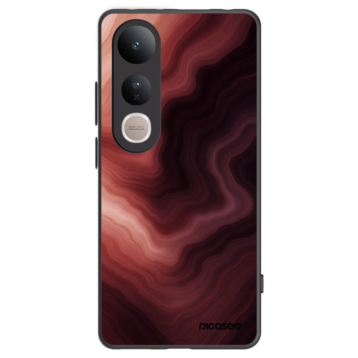 Picasee crna silikonska maskica za Vivo V50 Lite 5G - Rouge