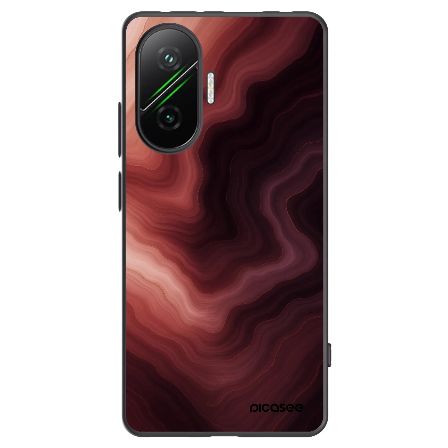 Picasee crna silikonska maskica za Xiaomi Poco F7 5G - Rouge
