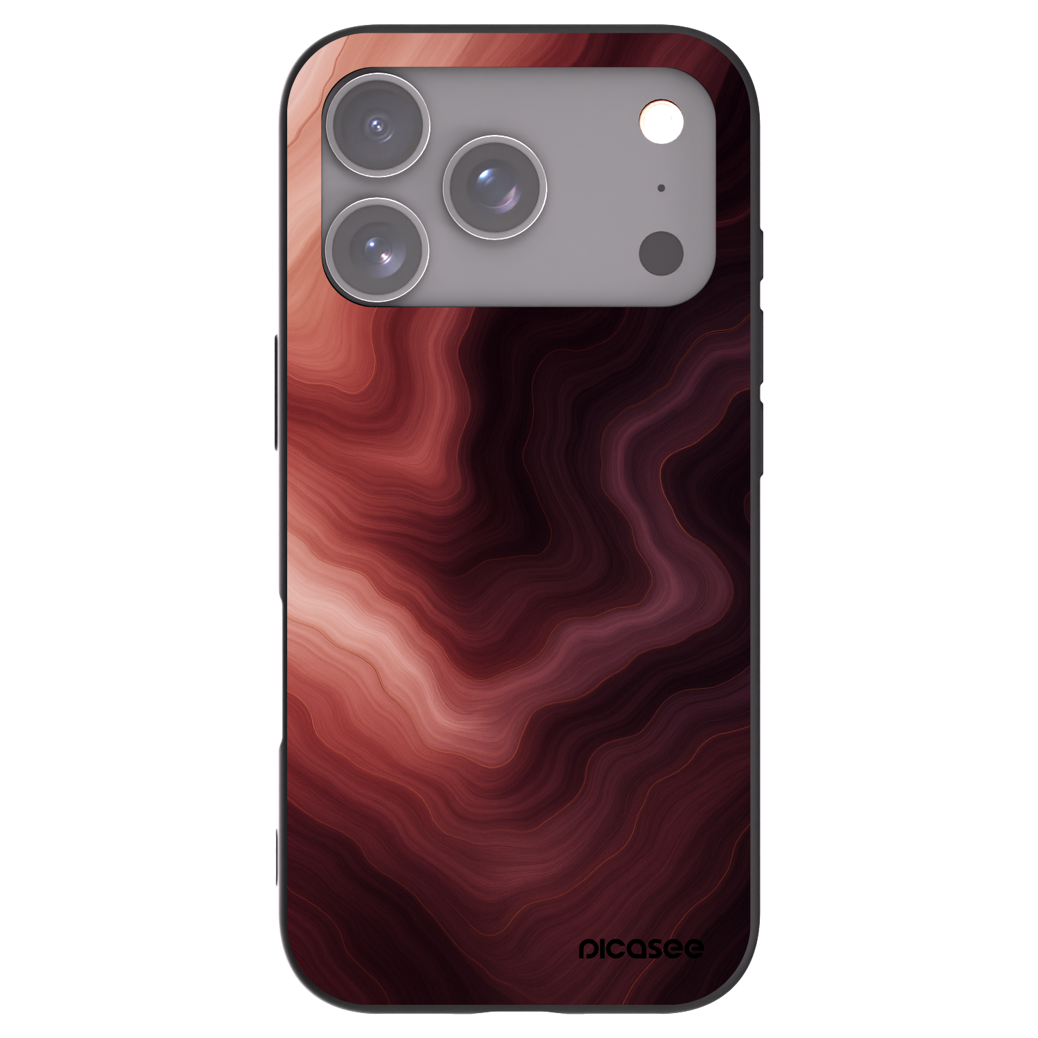 Picasee crna silikonska maskica za Apple iPhone 17 Pro - Rouge