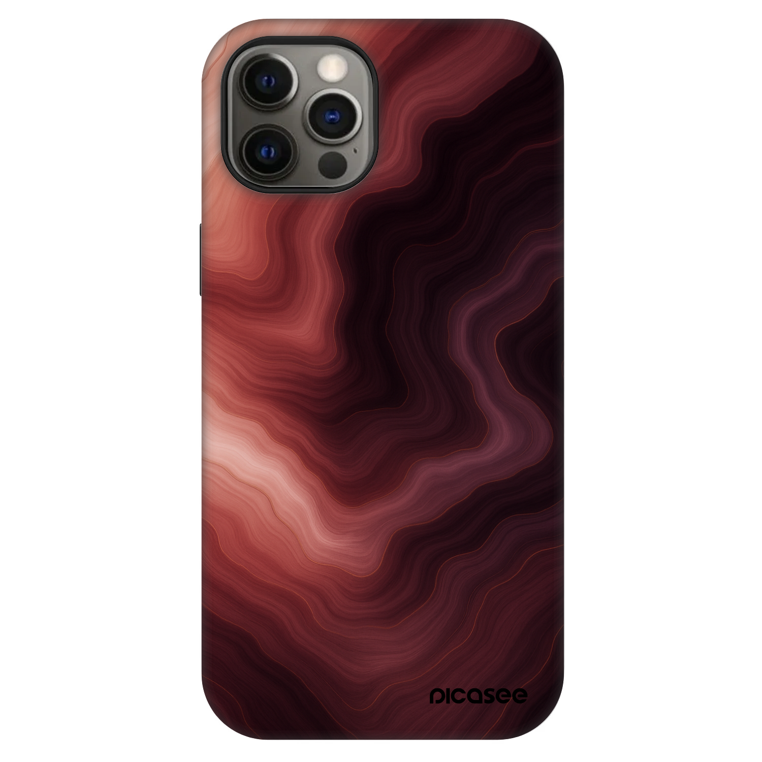 Picasee Fashion Case MagSafe za Apple iPhone 12 - Rouge