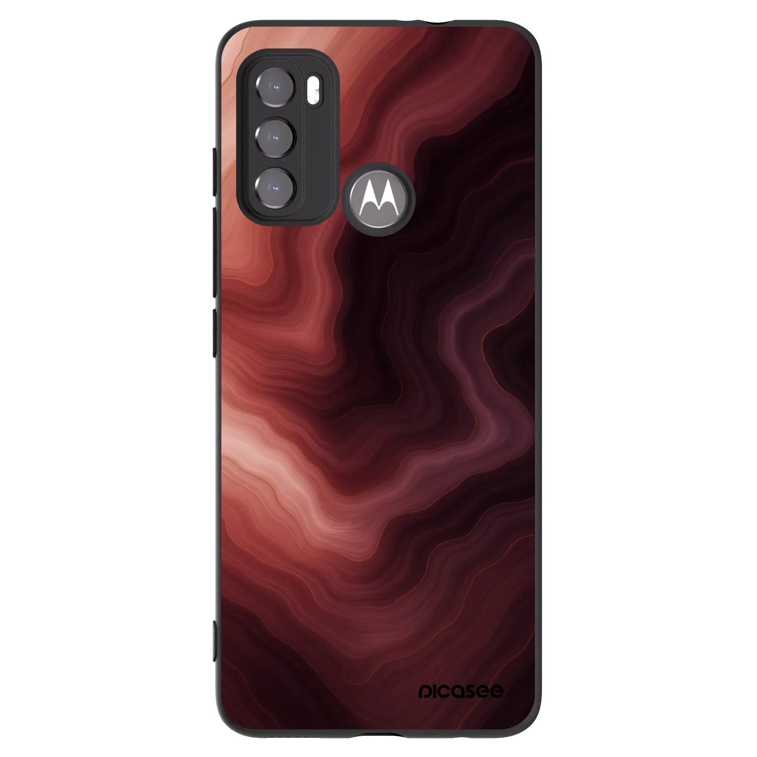 Picasee crna silikonska maskica za Motorola Edge 60 5G - Rouge