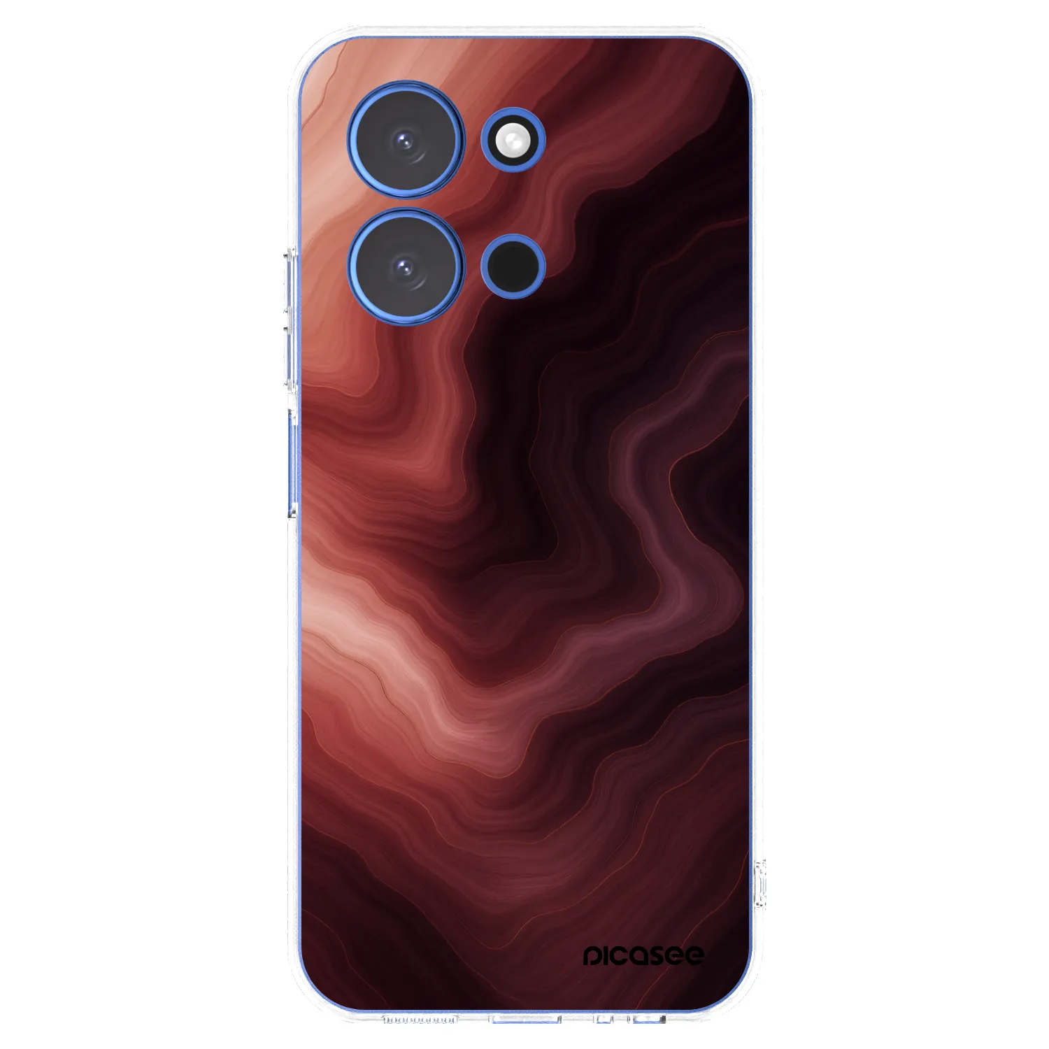 Picasee silikonska prozirna maskica za Xiaomi Redmi 15C 4G - Rouge