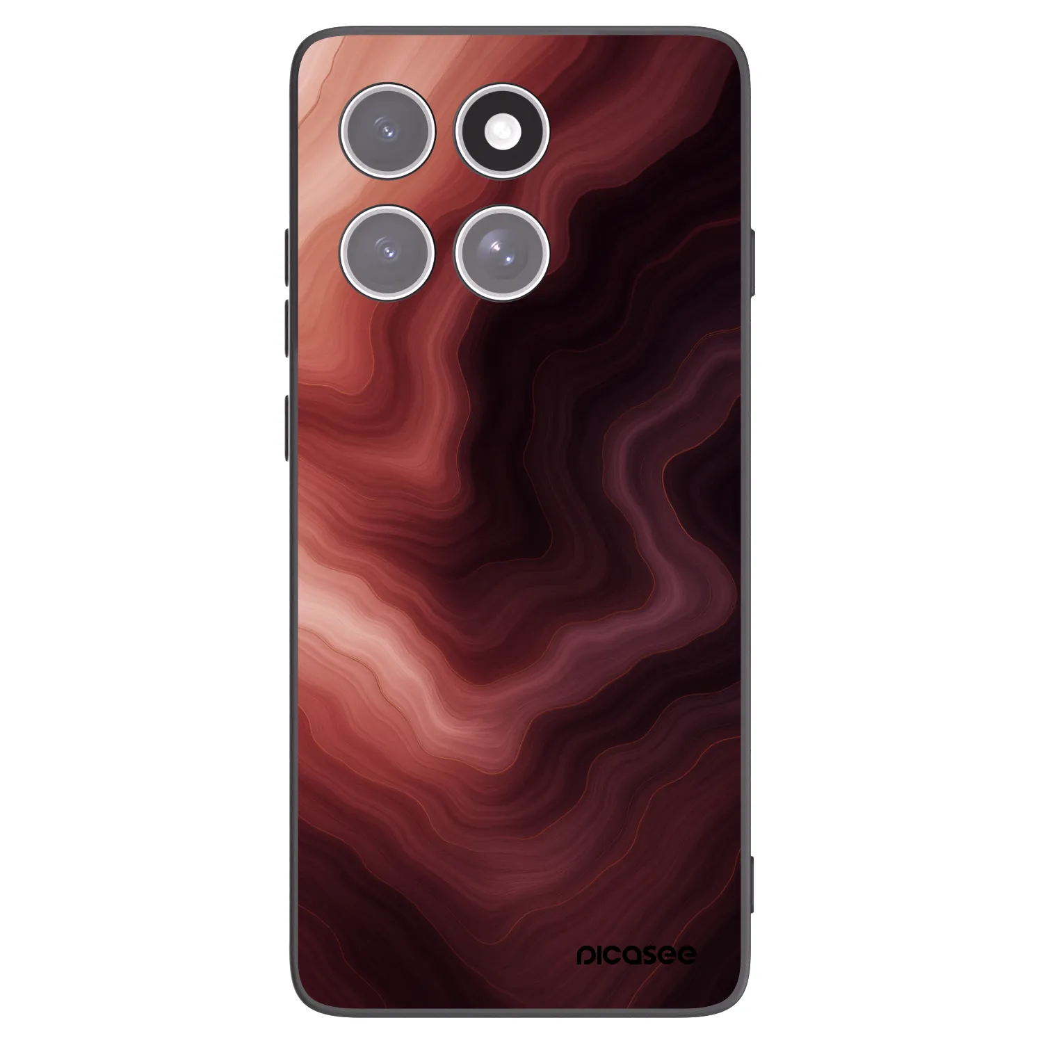 Picasee crna silikonska maskica za Motorola Edge 60 Fusion - Rouge