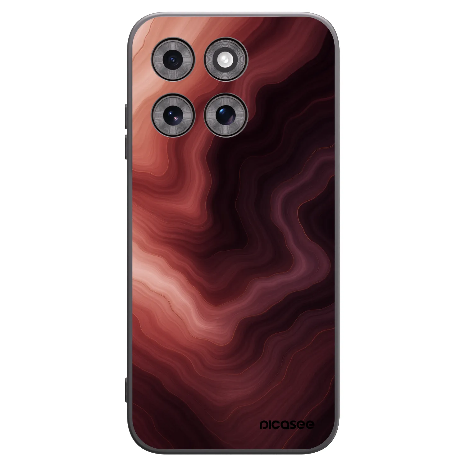 Picasee crna silikonska maskica za Motorola Moto G77 - Rouge
