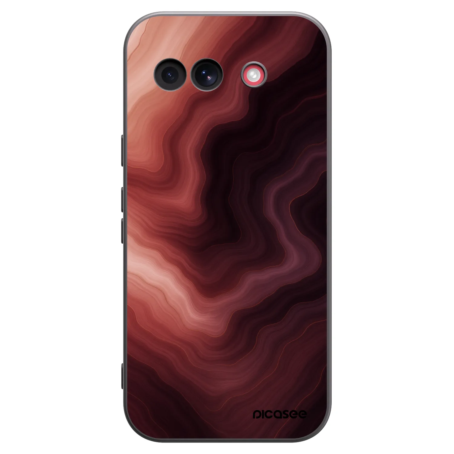 Picasee crna silikonska maskica za Google Pixel 10a - Rouge