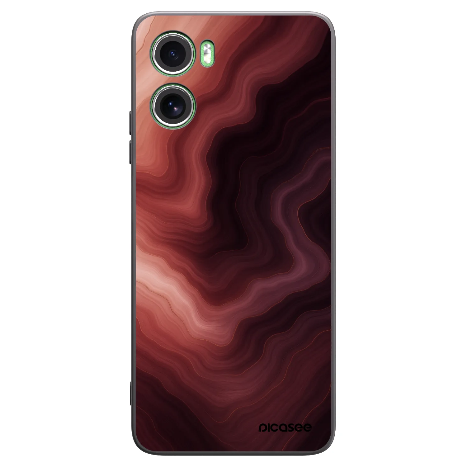 Picasee crna silikonska maskica za Motorola Moto G06 - Rouge