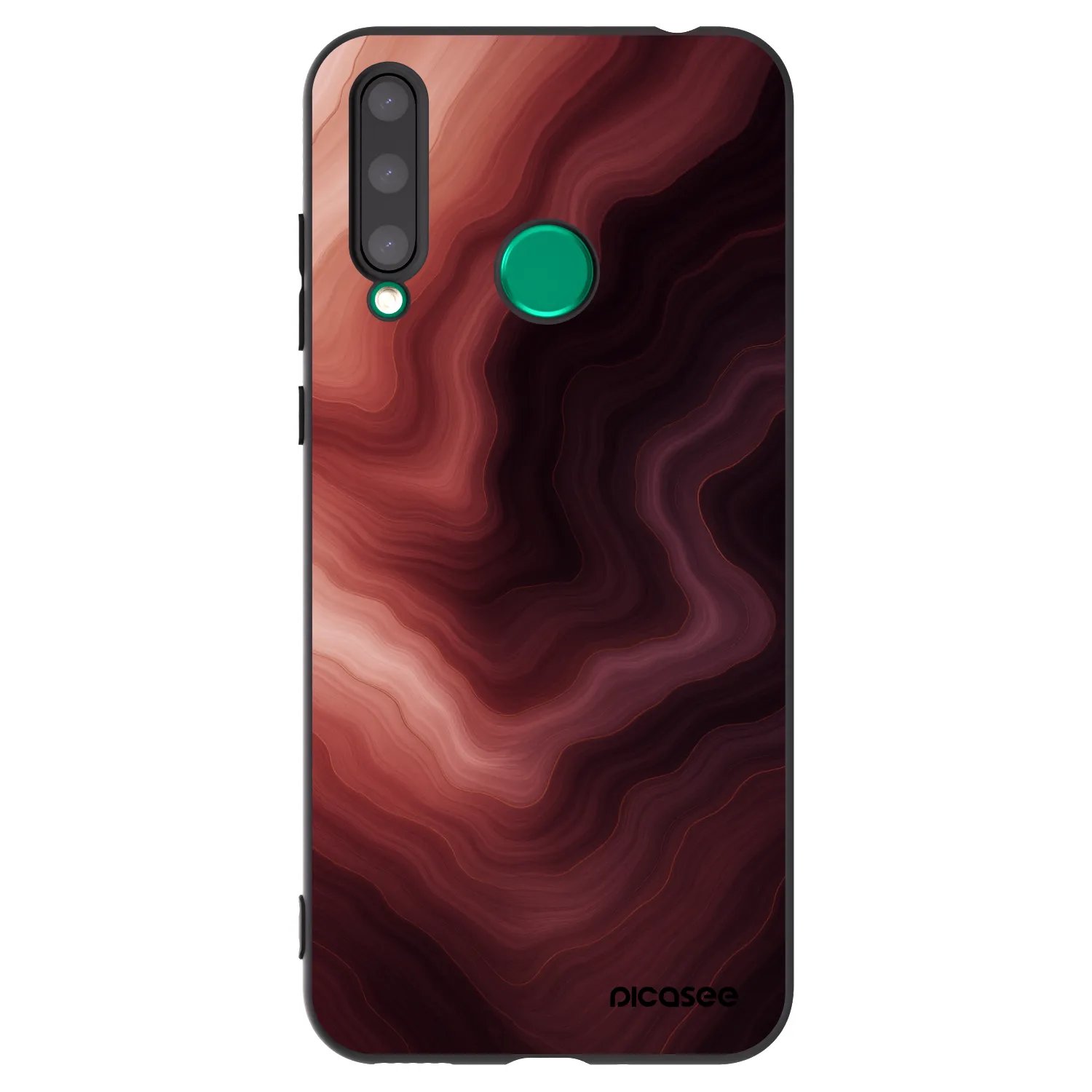 Picasee crna silikonska maskica za Honor 20 Lite - Rouge