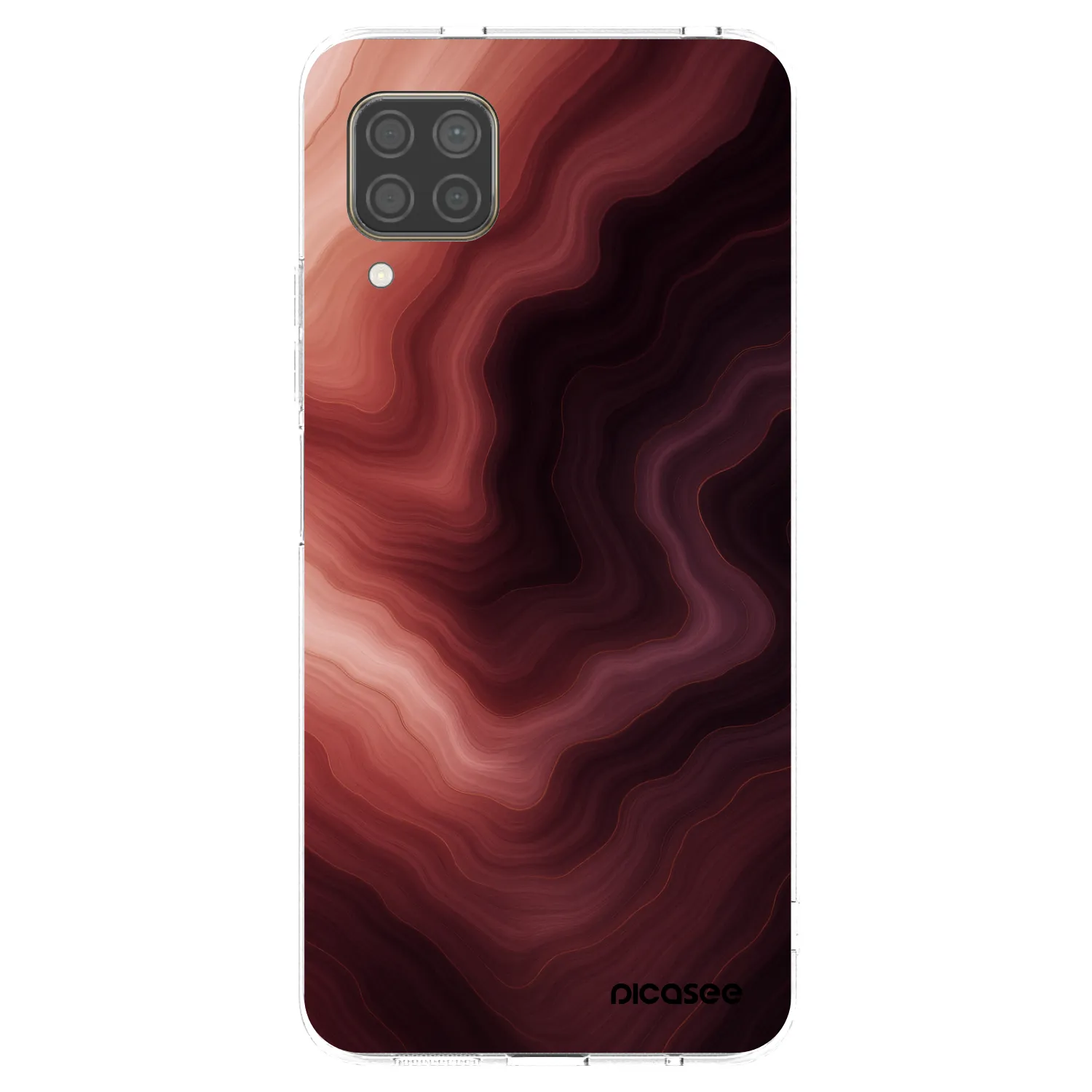 Picasee silikonska prozirna maskica za Huawei P40 Lite - Rouge