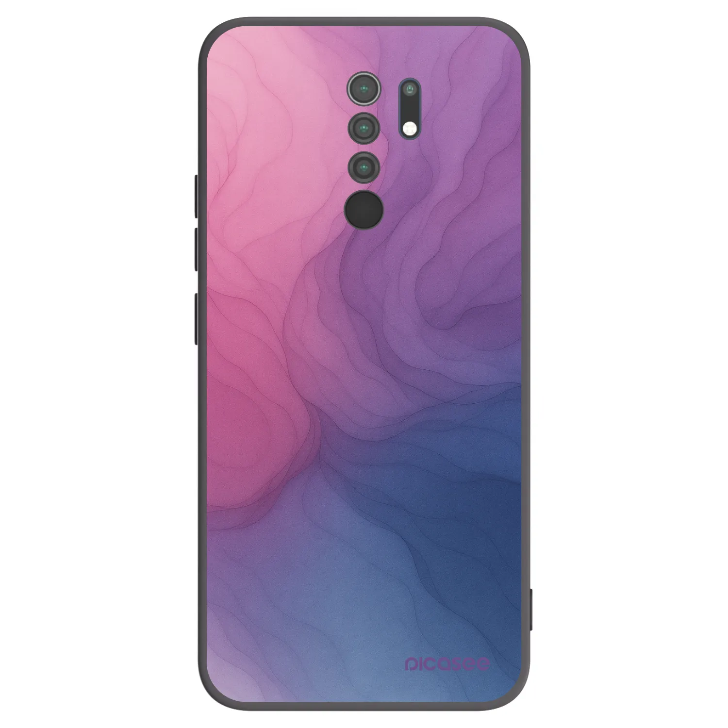 Picasee crna silikonska maskica za Xiaomi Redmi 9 - Silk