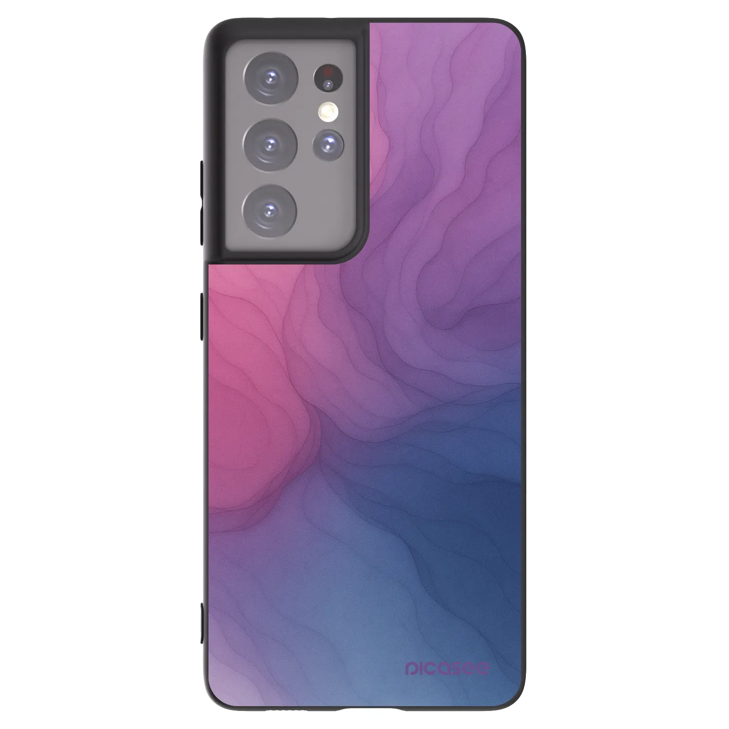 Picasee crna silikonska maskica za Samsung Galaxy S21 Ultra 5G G998B - Silk